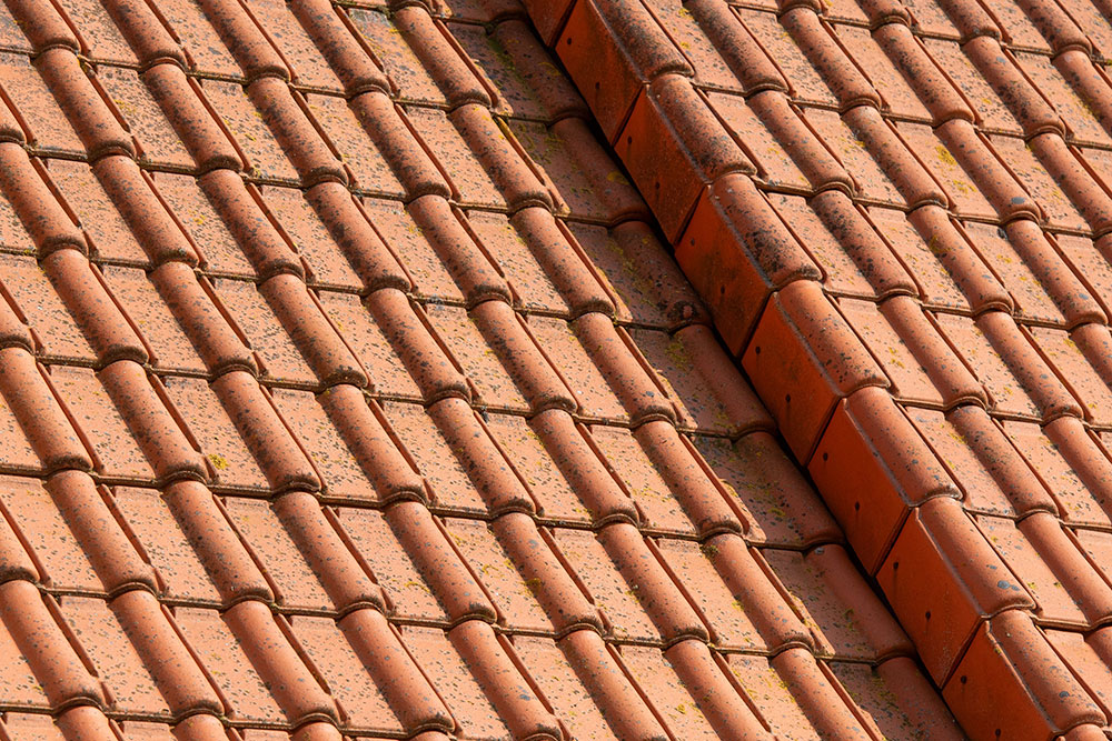 Home in Westbury re-roofed with clay plain tiles